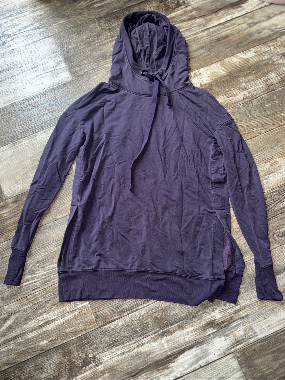 Athleta Purple Hooded Pullover Sweatshirt